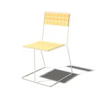 Chaise acier bois extérieur TARRANO
