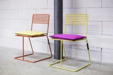 Chaise colorée robuste terrasse TALASANI