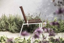 Chaise extérieur en bois résistant CAURO