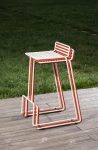 Chaise haute de bar tout acier outdoor TRALONCA
