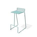 Chaise haute de bar tout acier outdoor TRALONCA