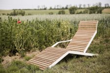 Chaise longue bois design ATTAGÈNE