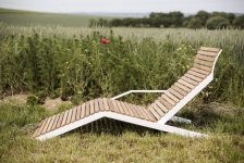 Chaise longue bois design ATTAGÈNE
