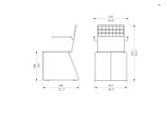 Chaise robinier avec accoudoirs TOX