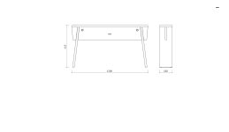 Console bois FSC outdoor L1200mm ÉRONE