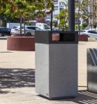 Corbeille béton contemporaine 120 litres ISIGNY