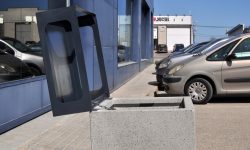 Corbeille béton contemporaine 120 litres ISIGNY