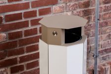 Corbeille de propreté acier avec couvercle 38L MONTVERNIER-