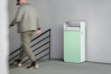 Corbeille de propreté avec couvercle 60L LANNECAUBE