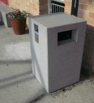 Corbeille de propreté béton robuste 65L AGY