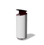 Corbeille de propreté sur pied 45L avec cendrier GIVRAND