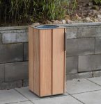 Corbeille simple et esthétique en bois 38L MONTESQUIEU (4)