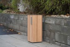 Corbeille simple et esthétique en bois 38L MONTESQUIEU