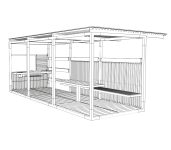 Cuisine de plein air Pergola ROUSSILLON (4)