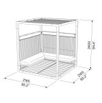 Espace détente Pergola en bois JOUCAS (2)