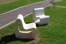 Fauteuil Tabouret Banquette Chaise Longue béton épurés TÔTES