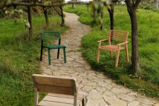 Fauteuil acier simple LE VIGAN..-