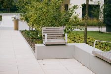 Fauteuil avec accoudoirs à fixer sur muret CENON (3)