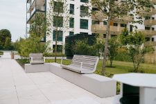Fauteuil avec accoudoirs à fixer sur muret CENON (4)