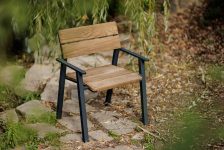 Fauteuil bois avec accoudoirs ALZON .