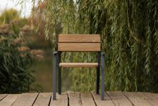 Fauteuil bois avec accoudoirs ALZON.