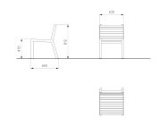 Fauteuil bois avec ou sans accoudoirs HULDA