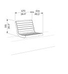 Fauteuil bois confort sur muret EYSINES (4)