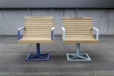 Fauteuil bois design outdoor PIGNA