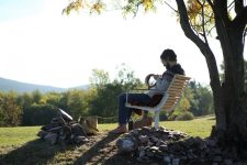 Fauteuil bois design outdoor PIGNA