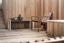 Fauteuil bois durable extérieur COZZANO
