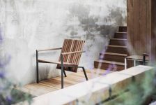 Fauteuil bois durable extérieur COZZANO