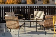 Fauteuil bois durable extérieur COZZANO