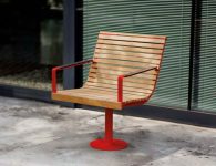 Fauteuil bois fixation amovible PYLA