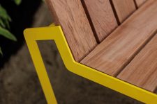Fauteuil bois lames larges LA CLUSAZ.