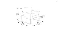 Fauteuil confortable outdoor en tissu MANSO (6)