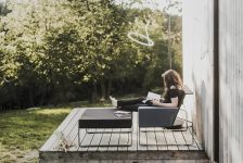 Fauteuil extérieur accoudoir gauche MERIA