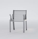 Fauteuil robuste tout acier HULDA
