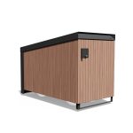 Garage à vélos fermé en bois et acier VERSAILLES (2)
