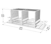 Grand espace d'accueil avec pergola double AUREL (2)