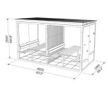 Grand espace familial avec Abri en bois APT (3)