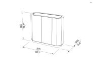 Grande jardinière 140L aluminium CUBLIZE