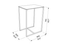 H2 Table bistro hpl LBS601