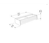 Jardinière bac double 2 x 35L PÉRIGUEUX