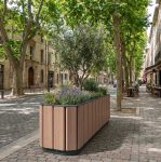 Jardinière haute en bois CHÉNAS