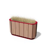 Jardinière haute en bois CHÉNAS