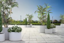 Jardinières béton circulaires CRISTOT
