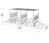 Jardinières suspendues et pergola double GORDES (3)