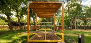 Pergola picnic en mélèze FSC SORGUES