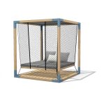 Lit suspendu dans Pergola CUCURRON