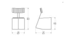 Rocking chair empilable extérieur HOPE